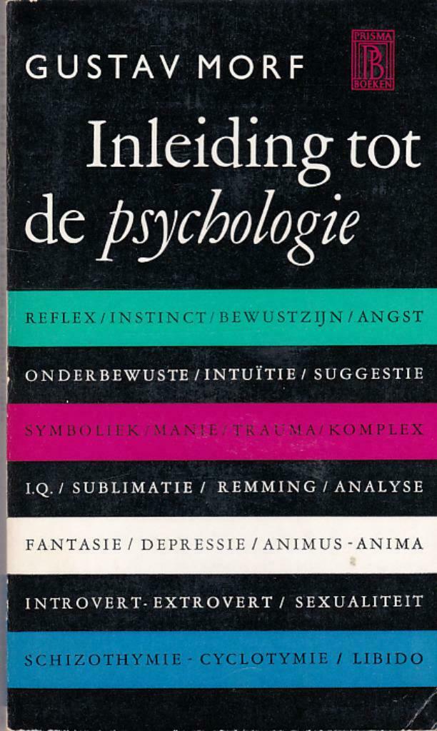 G. Morf, Inleiding tot de psychologie., Ophalen of Verzenden, Nieuw, Overige onderwerpen