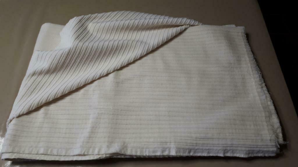Ribfluweel stof crème  kleur 2.40 M /1.50 M NIEUW, Ophalen of Verzenden, Nieuw, Crème
