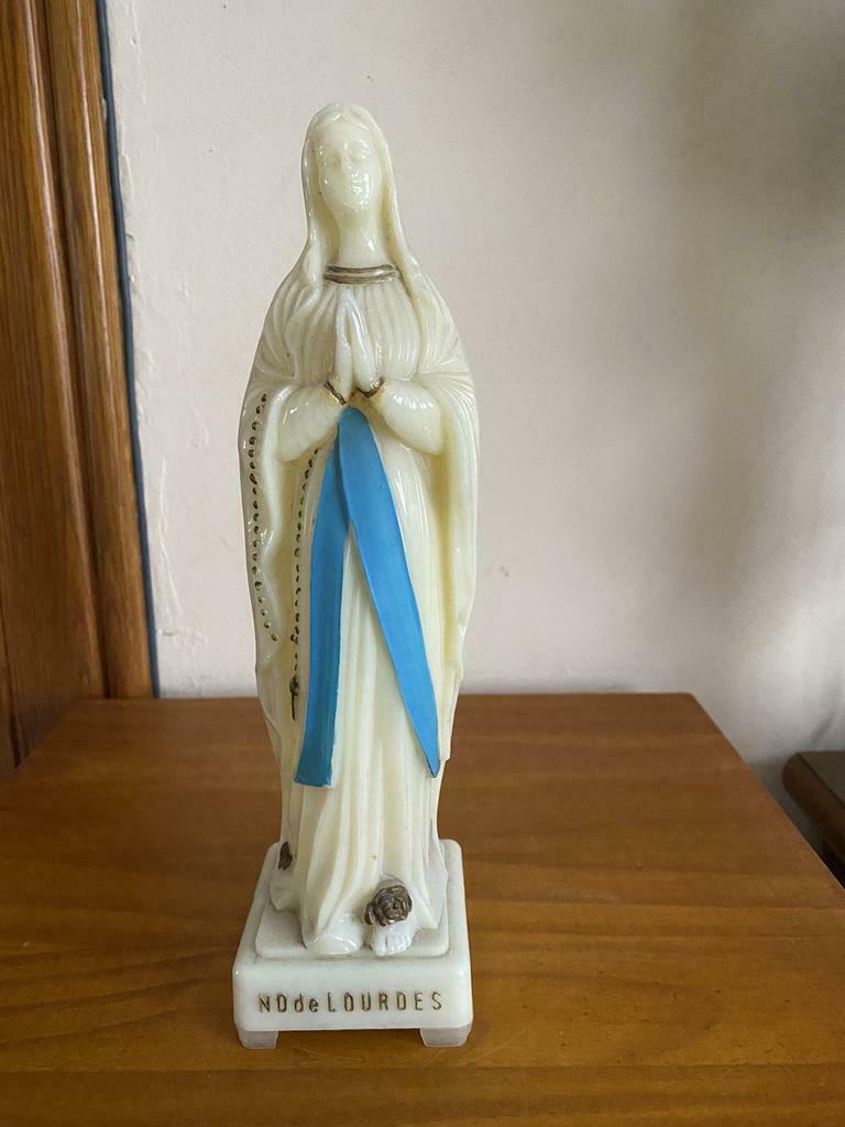 Ancienne statue de la vierge  musicale et fluorescente, Comme neuf