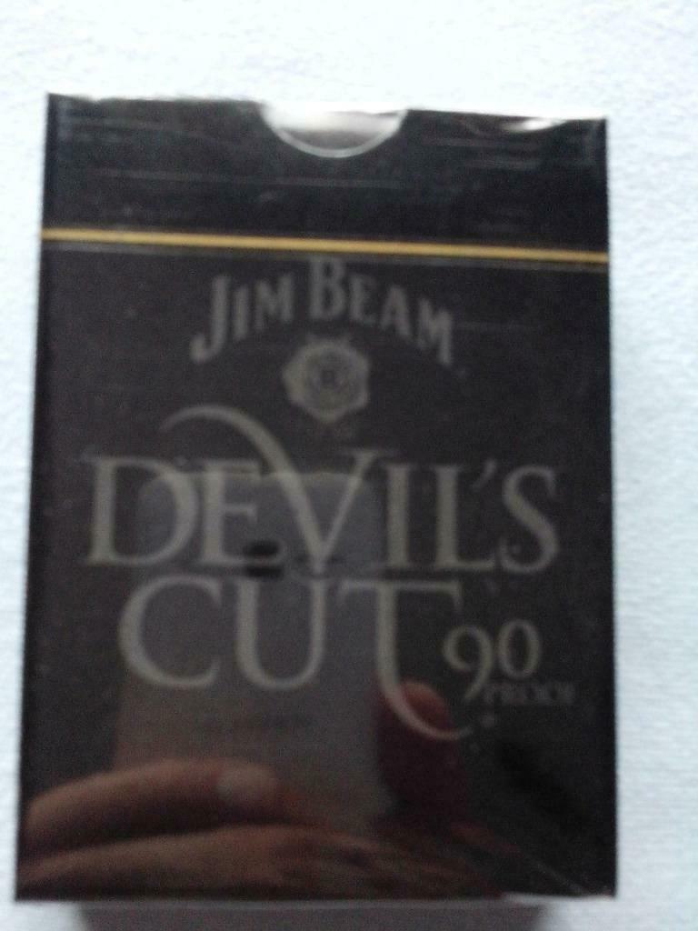 jim beam devil's cut 90 proof pokerset kaarten + chips NIEUW, Ophalen of Verzenden, Nieuw