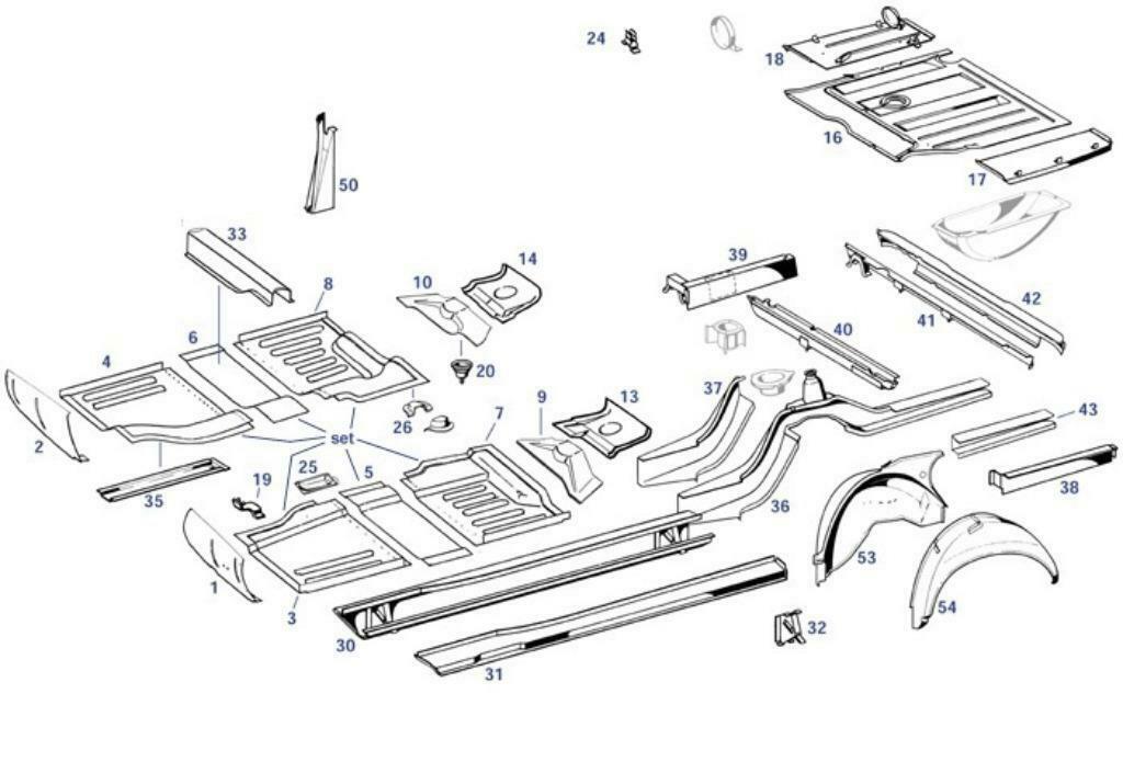 Nieuw restauratie plaatwerk voor je       Mercedes Pagode, Autos : Pièces & Accessoires, Neuf, Mercedes-Benz, Enlèvement ou Envoi