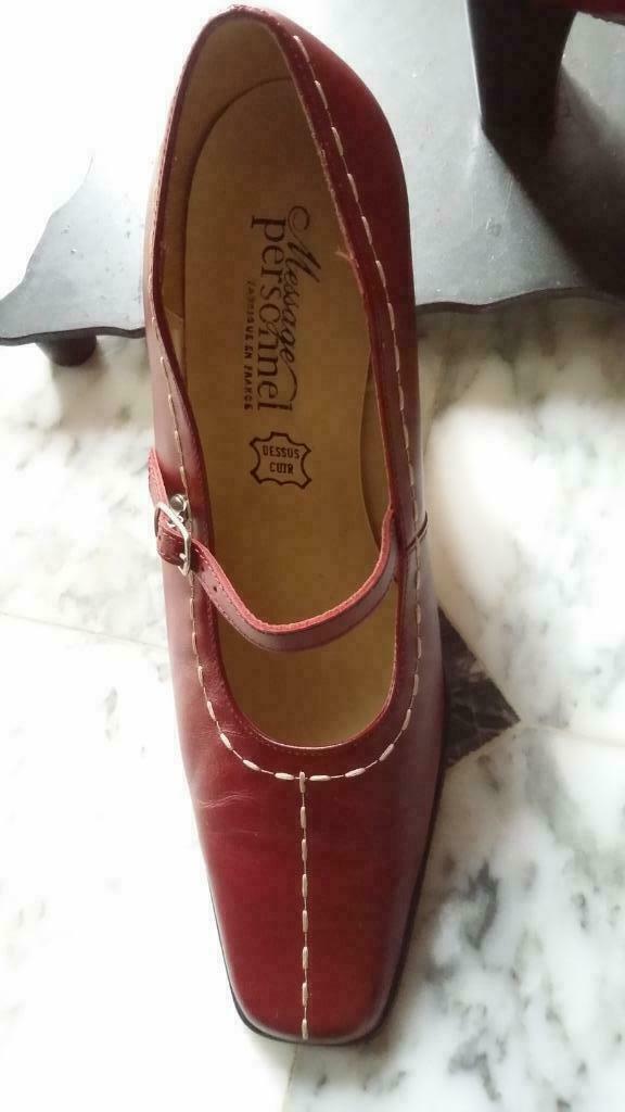 Schoenen pumps rood / bordeaux, Pumps, Ophalen of Verzenden, Zo goed als nieuw, Rood