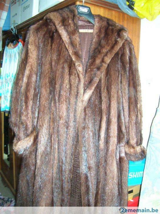 Manteau en fourrure véritable, Kleding | Dames, Jassen | Winter, Gedragen, Maat 42/44 (L), Ophalen