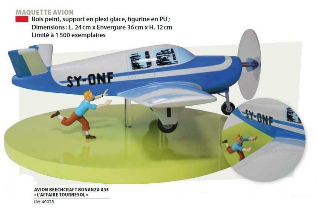 2012-TINTIN-avion beechcraft, Enlèvement ou Envoi, Neuf, Humain