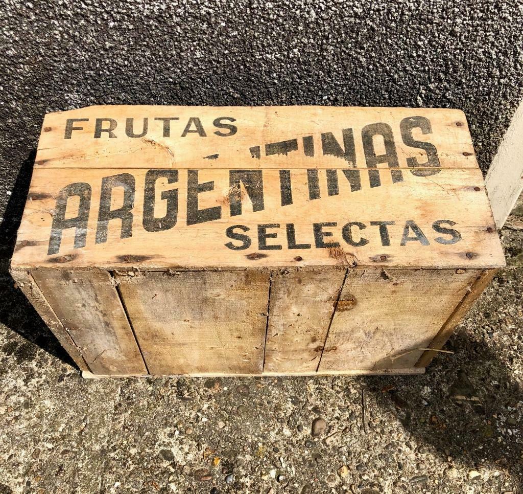 Prachtige vintage houten fruitkist, Ophalen of Verzenden