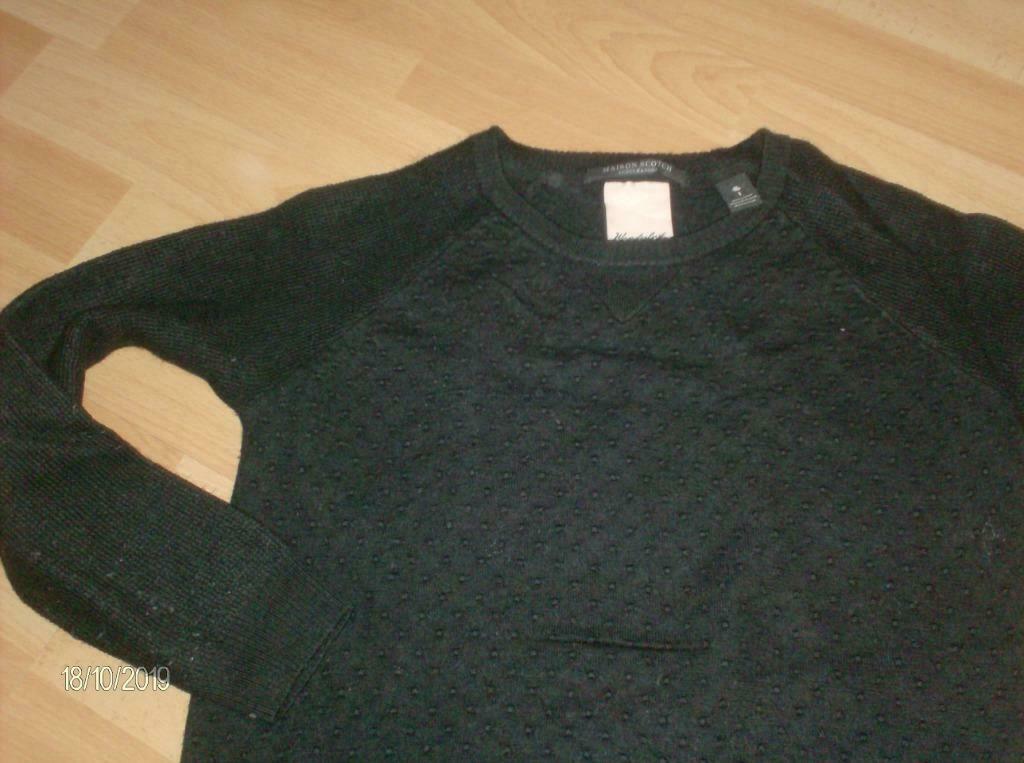 TRUI ZWART MERK MAISON SCOTT – MAAT 1, Enlèvement ou Envoi, Porté, Taille 34 (XS) ou plus petite, Noir