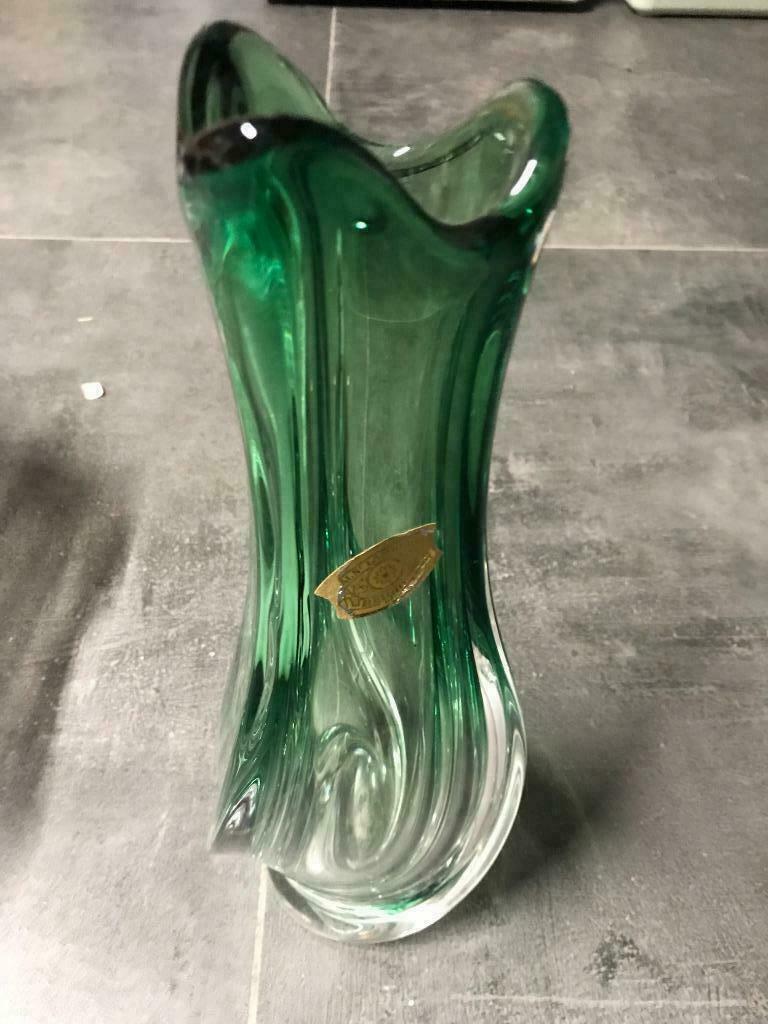vase St Lambert, Moins de 50 cm, Utilisé, Autres matériaux, Vert