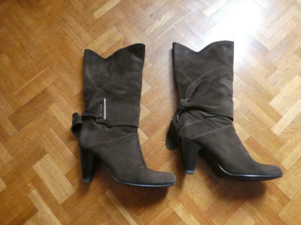 Botten Daim bruin, Hoge laarzen, Bruin, Ophalen of Verzenden, Zo goed als nieuw