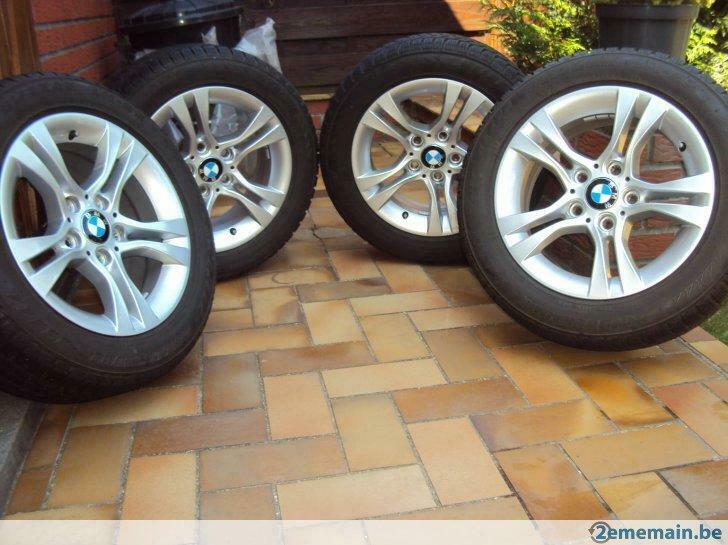 jantes+ pneus Bridgestone origine BMW 205/55R16 91H runflat, Autos : Pièces & Accessoires, Pneus & Jantes, Enlèvement, Utilisé