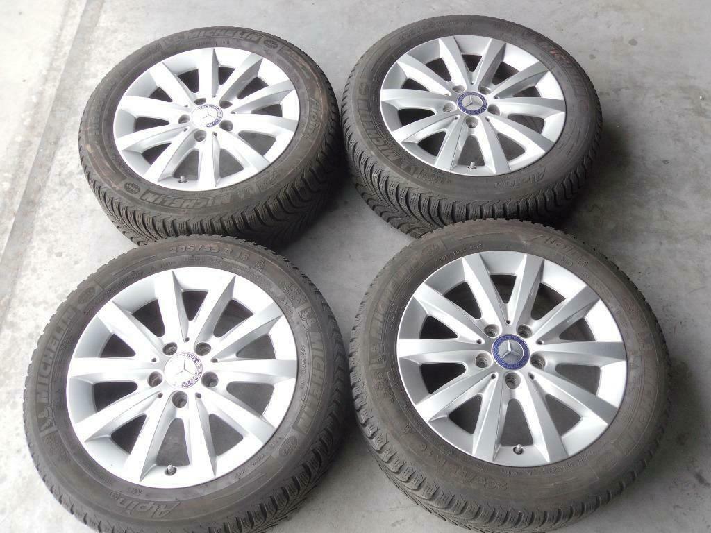 Winterbanden Michelin Mercedes A - B 16inch 5 X 112 7mm, Auto-onderdelen, Banden en Velgen, Ophalen, Gebruikt, Velg(en), 16 inch