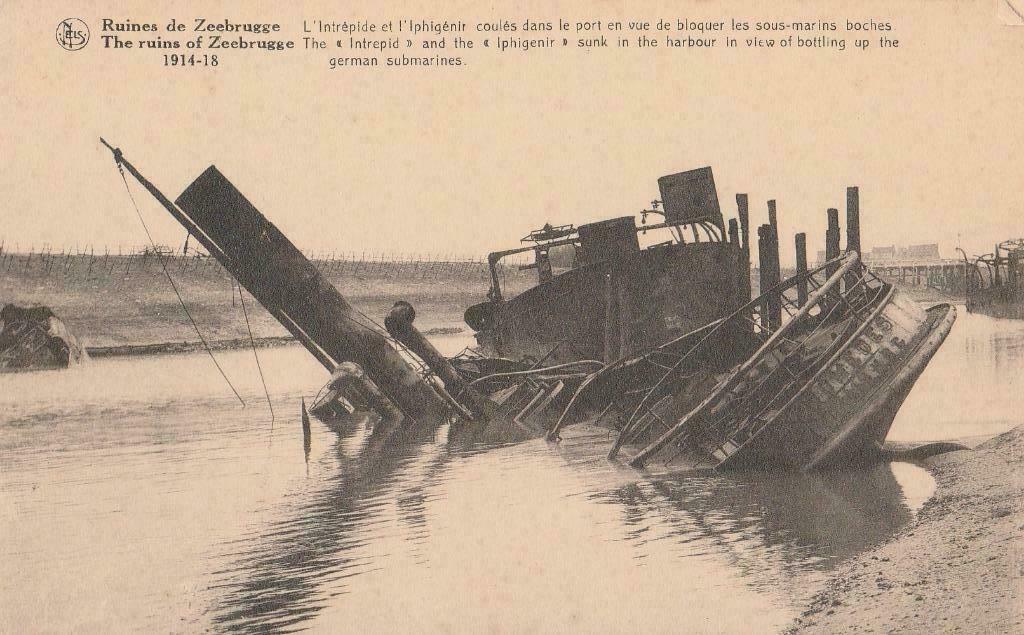 Zeebrugge- WO I, Verzamelen, Postkaarten | België, Ophalen of Verzenden, Voor 1920, Ongelopen, West-Vlaanderen