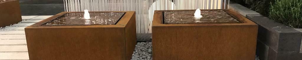 cortenstaal vierkante watertafel (ook op maat), Tuin en Terras, Verzenden, Nieuw, Overige materialen, Fontein