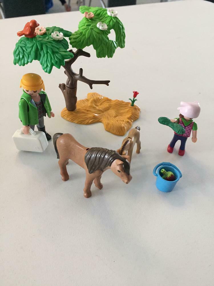 Paard met dierenarts Playmobil, Kinderen en Baby's, Ophalen of Verzenden, Gebruikt