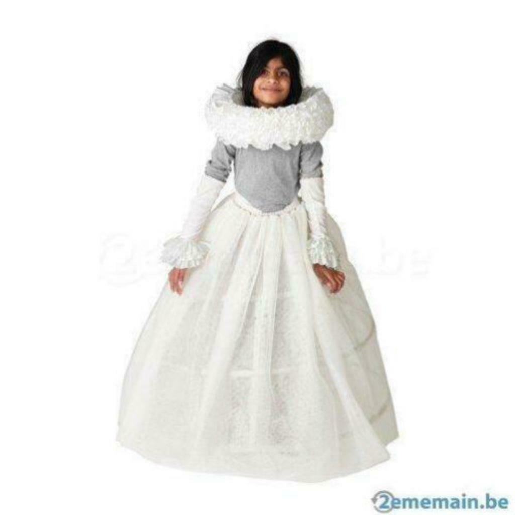 déguisement reine ou mariée NEUF, Fille