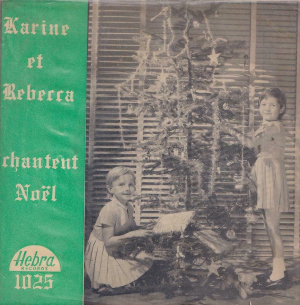 Karine & Rebecca – Petit papa Noël / Vive le neige + 2 – EP, Gebruikt, 7 inch, Ophalen of Verzenden, Pop