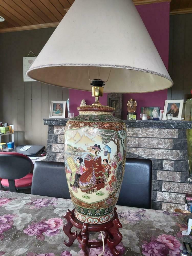 Oude Chinese lampadaire 's 2 stuks, Enlèvement