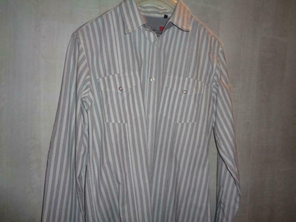 HEREN OVERHEMD TL L, Kleding | Heren, Overhemden, Verzenden, Angelo Litrico, Zo goed als nieuw, Halswijdte 41/42 (L)