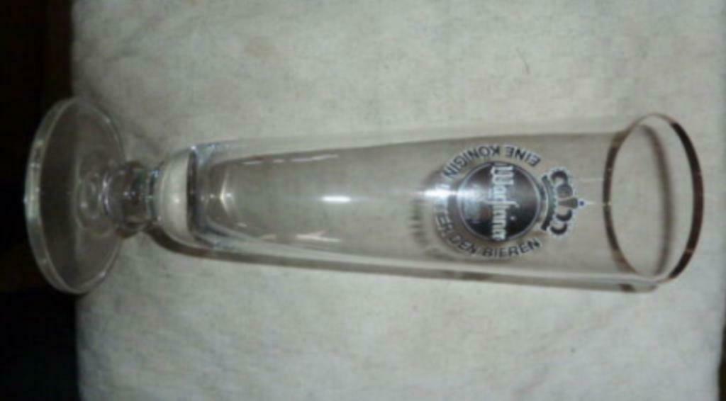 #B bier glas WARSTEINER Eine Königin unter den Bieren 0,3L, Enlèvement ou Envoi, Utilisé, Verre à bière