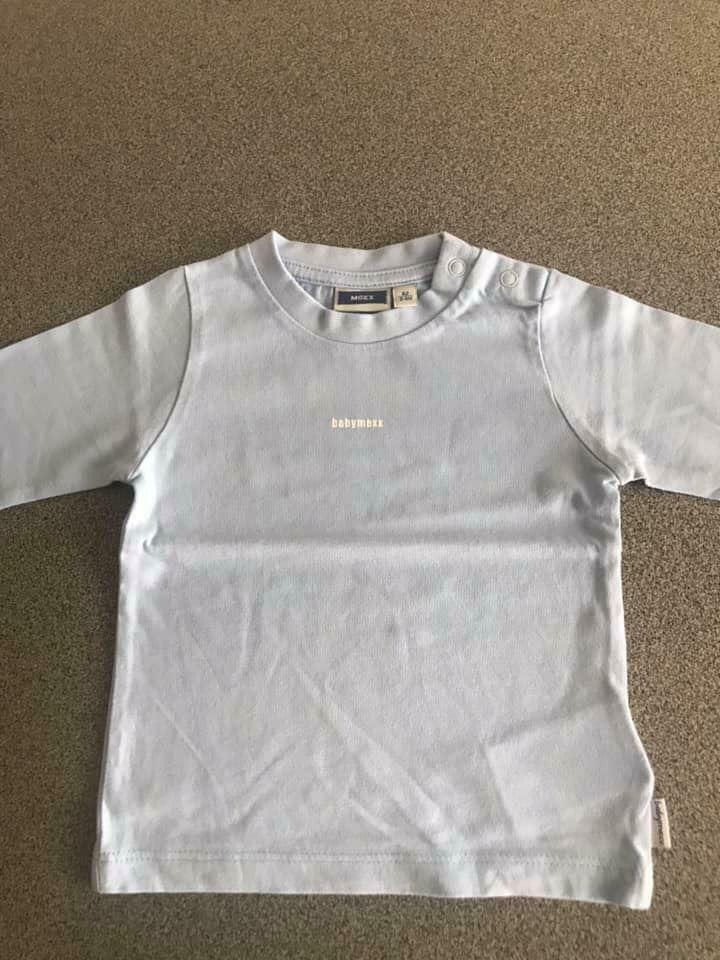 Lichtblauwe longsleeve Mexx - 3/6 maand, Kinderen en Baby's, Babykleding | Maat 62, Ophalen of Verzenden, Mexx, Jongetje of Meisje