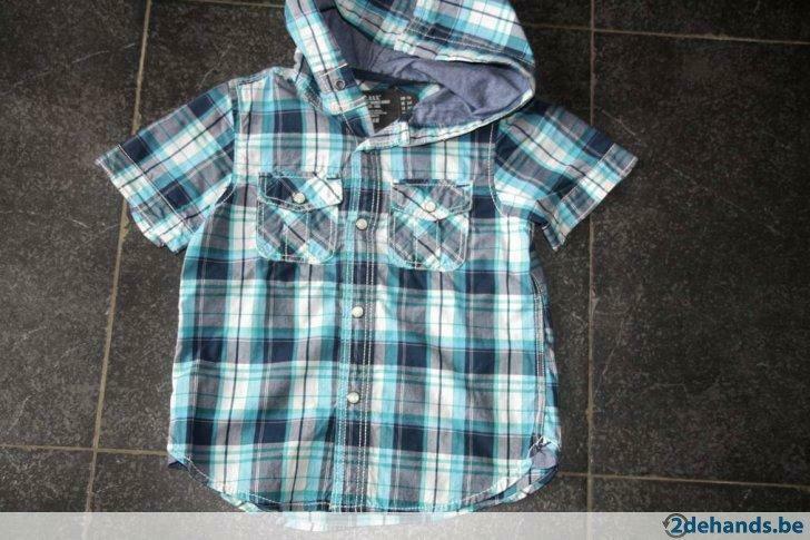 Leuk hemdje met kap H&M  116 - 6 jaar, Kinderen en Baby's, Kinderkleding | Maat 104, Gebruikt, Ophalen of Verzenden, Shirt of Longsleeve