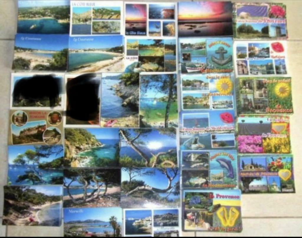 carte postale Provence,méditerranée,la Garonne,...