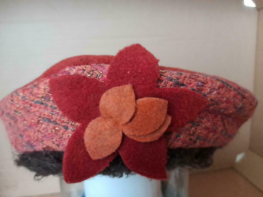 Béret avec fleur taille 57, Vêtements | Femmes, Enlèvement ou Envoi, Porté
