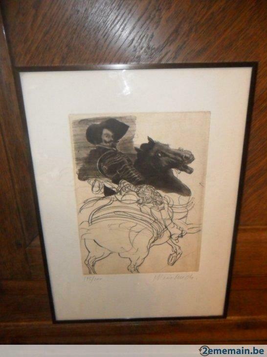 eau forte de claude weisbuch (1927-2014), Antiek en Kunst, Kunst | Etsen en Gravures