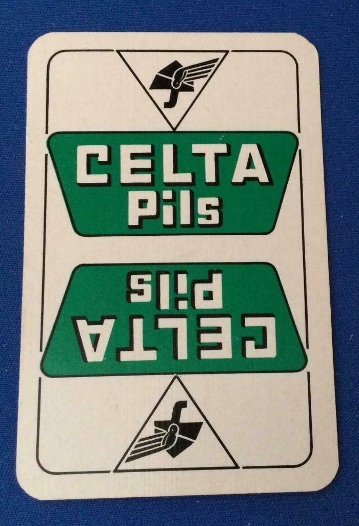 Speelkaart brouwerij Celta pils Meiresonne, Verzamelen, Ophalen of Verzenden, Zo goed als nieuw