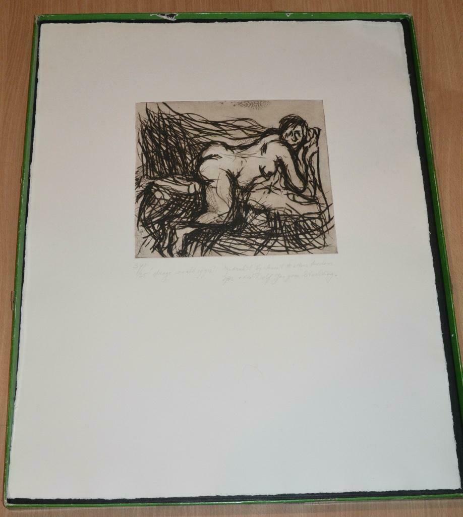 Ets - naakt - Dolf Jaspers, Antiquités & Art, Art | Eaux-fortes & Gravures, Enlèvement