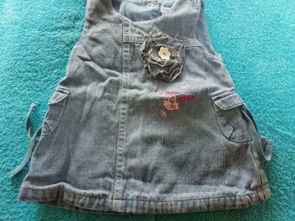 Robe en jean Cocoon taille 68, Enlèvement ou Envoi, Utilisé, Fille, Robe ou Jupe