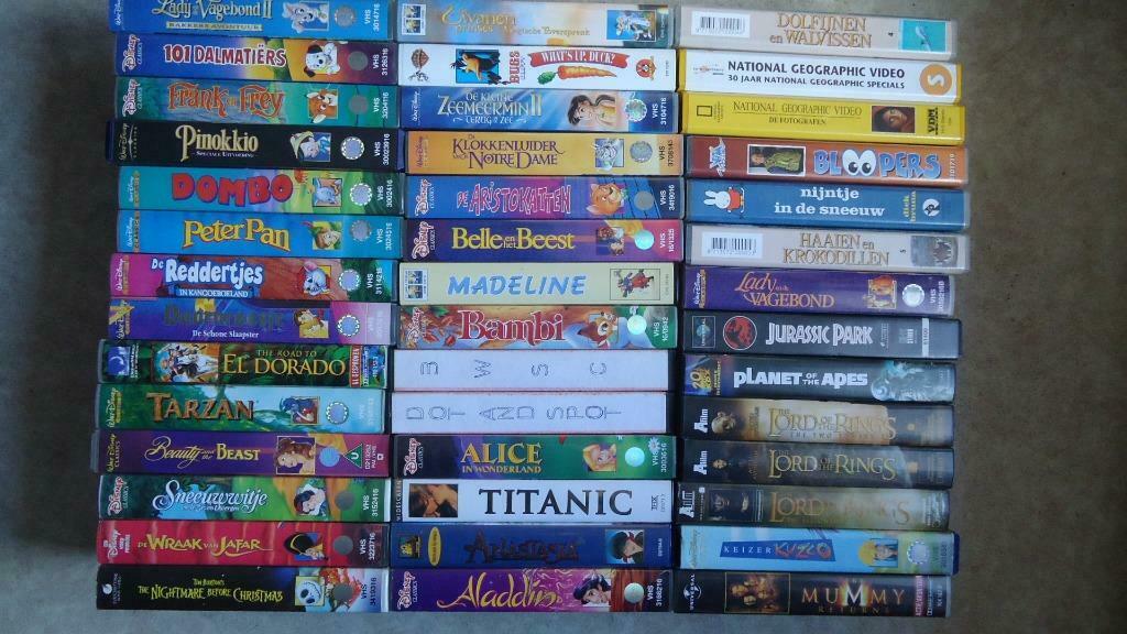 Videocassette - VHS films, Cd's en Dvd's, VHS | Kinderen en Jeugd, Alle leeftijden, Ophalen of Verzenden