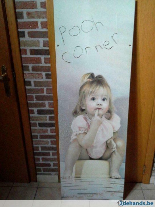 WC-poster op plaat, Huis en Inrichting, Gebruikt