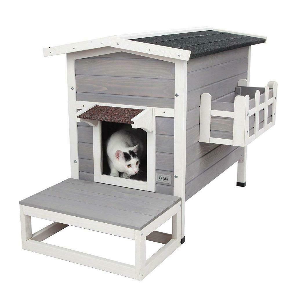 Niche chat tendance abri chat chatiere XXL maison chat NEUF, Animaux & Accessoires, Envoi, Neuf
