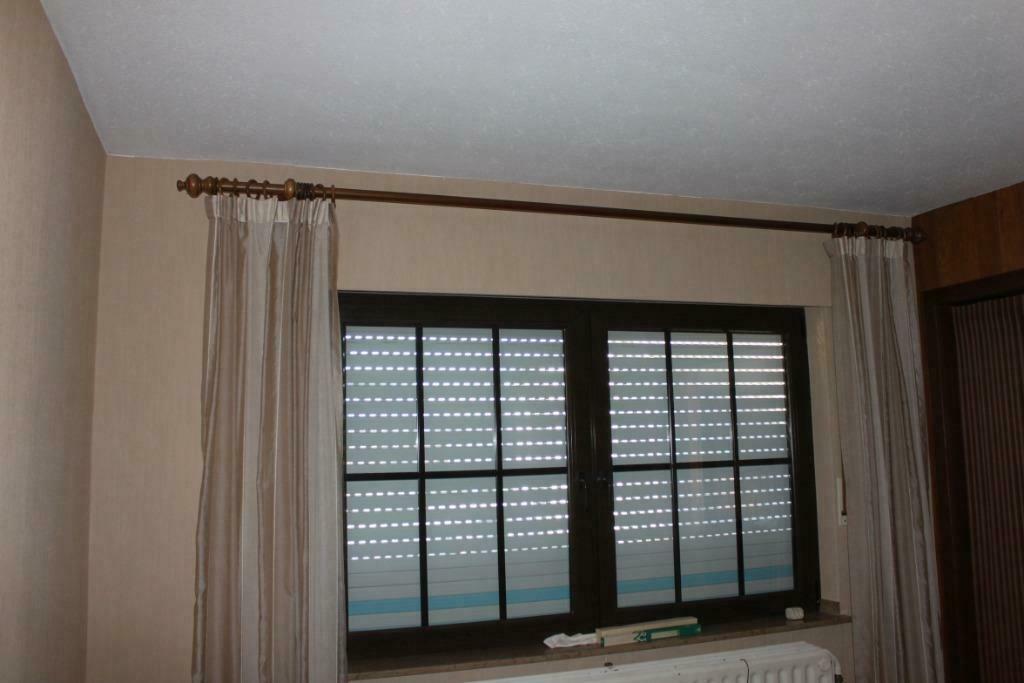 Lot de 2 tentures salon, chambre,..., Enlèvement ou Envoi, Beige, 100 à 150 cm, Utilisé