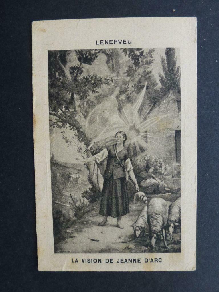 prentje aftreksel Cisbey La vision de Jeanne D'Arc, Verzenden, Gebruikt, Overige typen