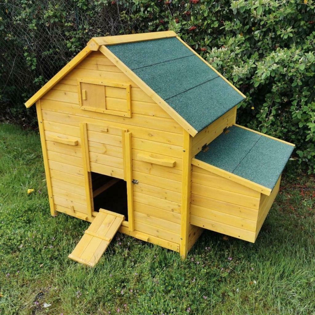 Poulailler XXL abri 8 poules GEANT enclos poule coq parc xxl, Animaux & Accessoires, Envoi, Neuf, Poulailler