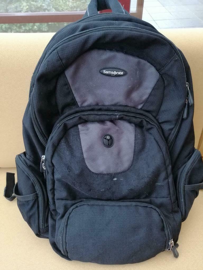 Zwarte rugzak samsonite, Ophalen, Gebruikt