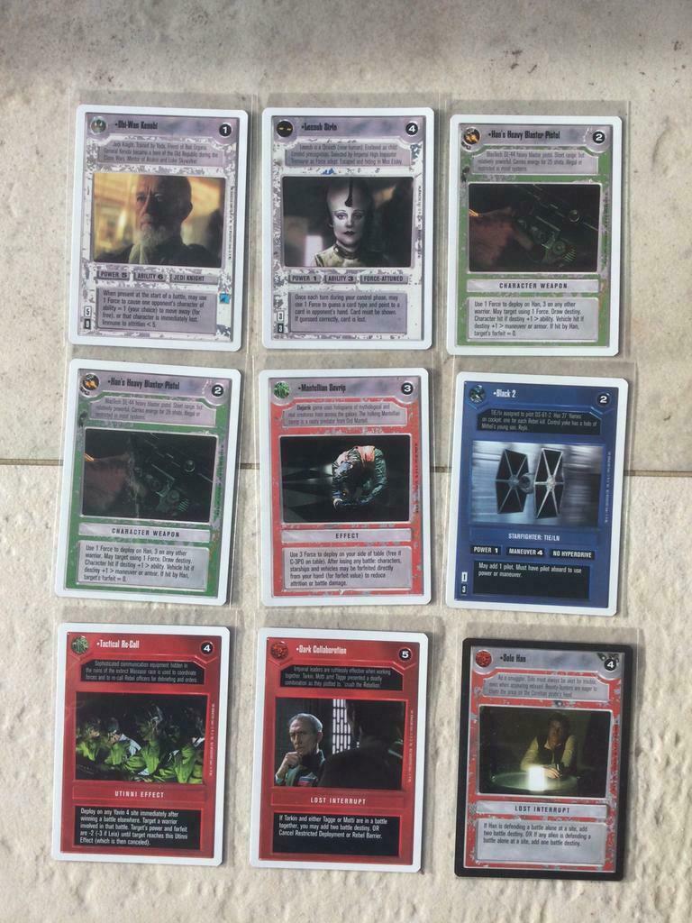 Star wars ccg decipher RARE CARD SET PREMIERE, Ophalen of Verzenden, Nieuw, Overige typen
