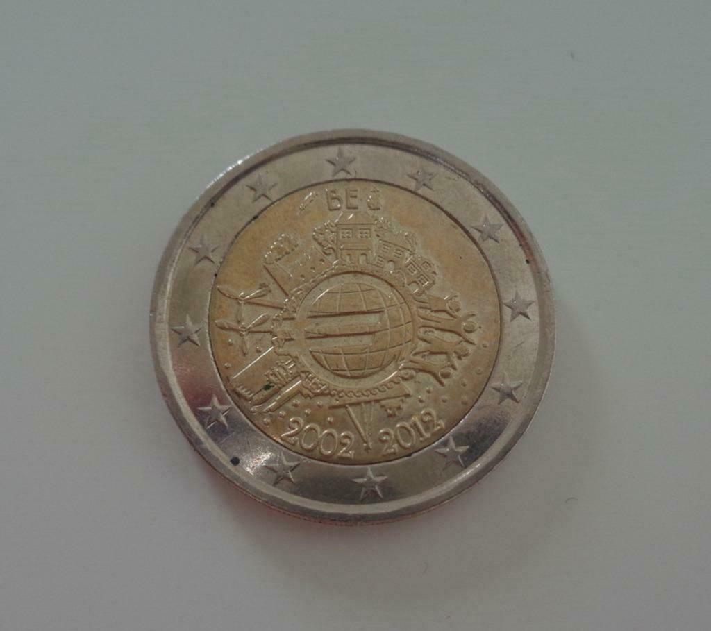 Pièce de monnaie 2 Euros "BE 2002-2012". N 22, Ophalen of Verzenden, 2 euro