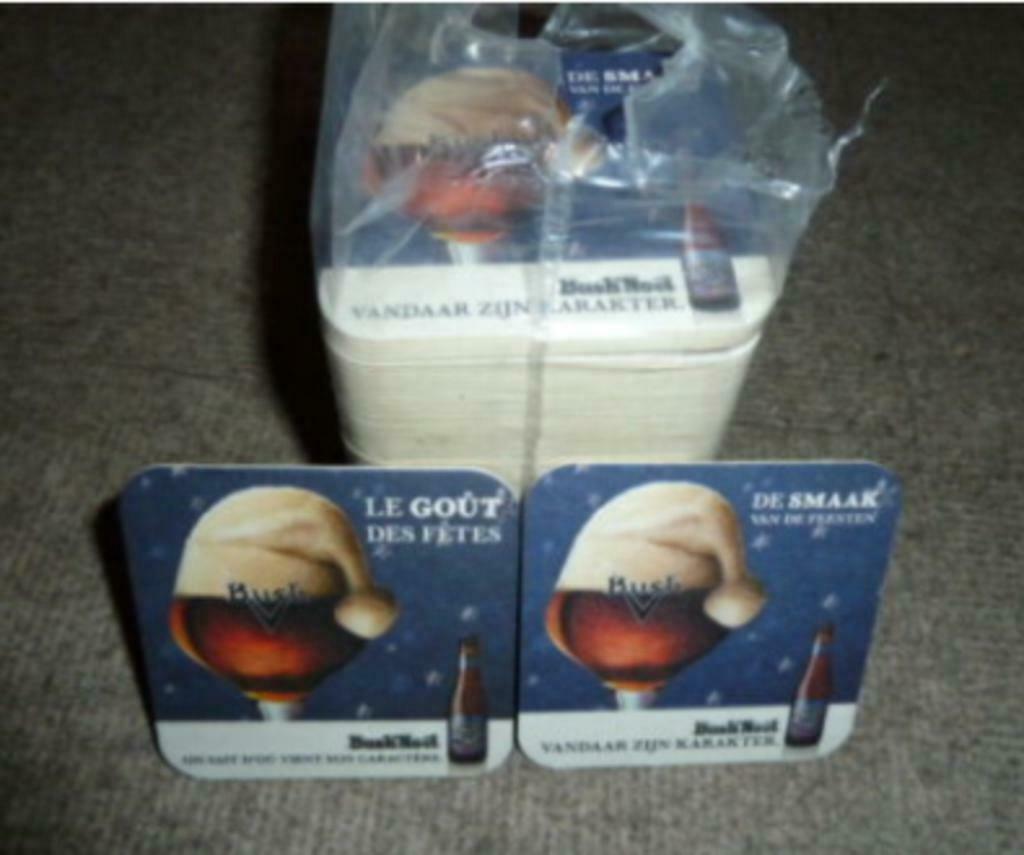 80 nieuwe bier viltjes BUSH NOËL Brouwerij Dubuisson  Pipaix, Collections, Enlèvement ou Envoi, Neuf, Sous-bock, Autres marques