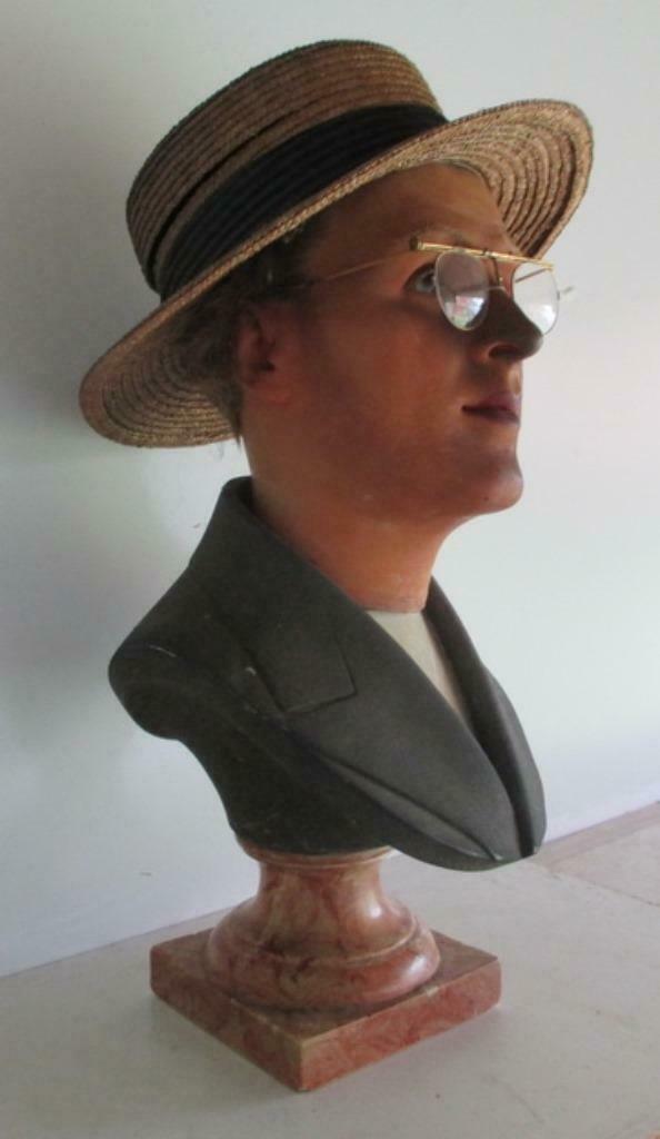 antieke wassen buste man Imans Paris, Antiek en Kunst, Ophalen