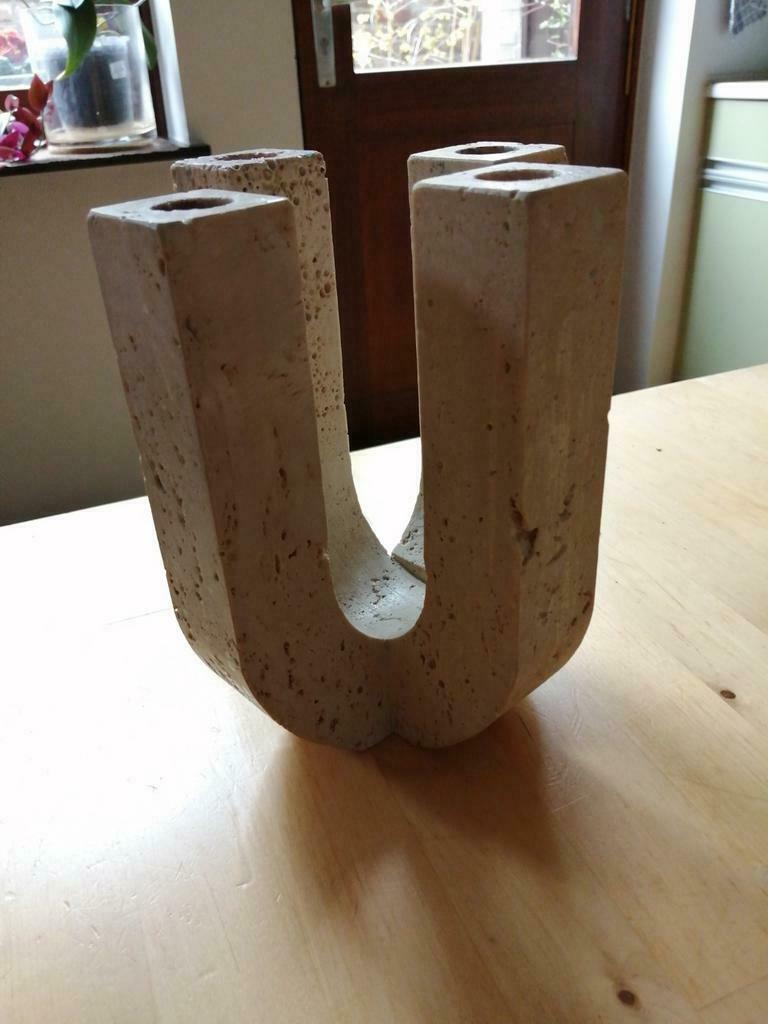 Fratelli Mannelli chandelier en travertin de Rapolano, Antiquités & Art, Antiquités | Accessoires de maison, Enlèvement