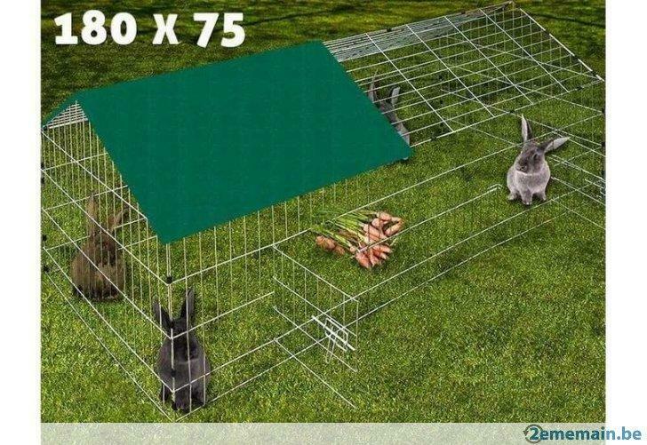 Enclos poule enclos lapin parc galvanisé XXL enclos rongeur, Animaux & Accessoires, Volatiles | Accessoires, Neuf, Envoi