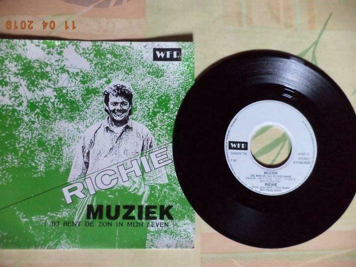 Single: RICHIE: Muziek (Jij bent de zon in mijn leven).1989., Envoi, Utilisé, En néerlandais