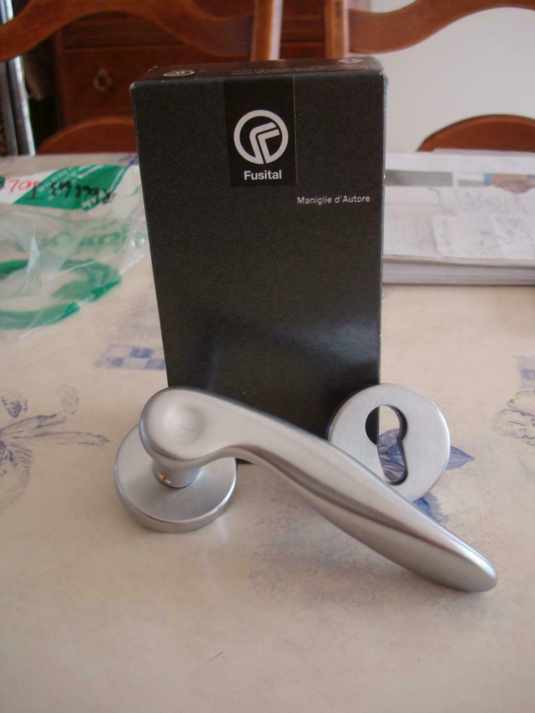 clinche poignée de porte   rosace de sécurité, Bricolage & Construction, Enlèvement ou Envoi, Neuf, Chrome, Loquet ou Poignée