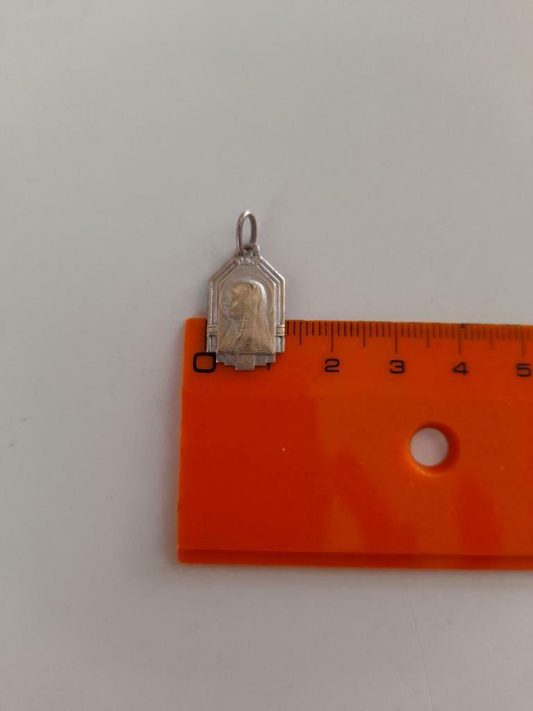 Antieke religieuze medaille Maria lourdes, Antiek en Kunst, Antiek | Religieuze voorwerpen, Ophalen of Verzenden