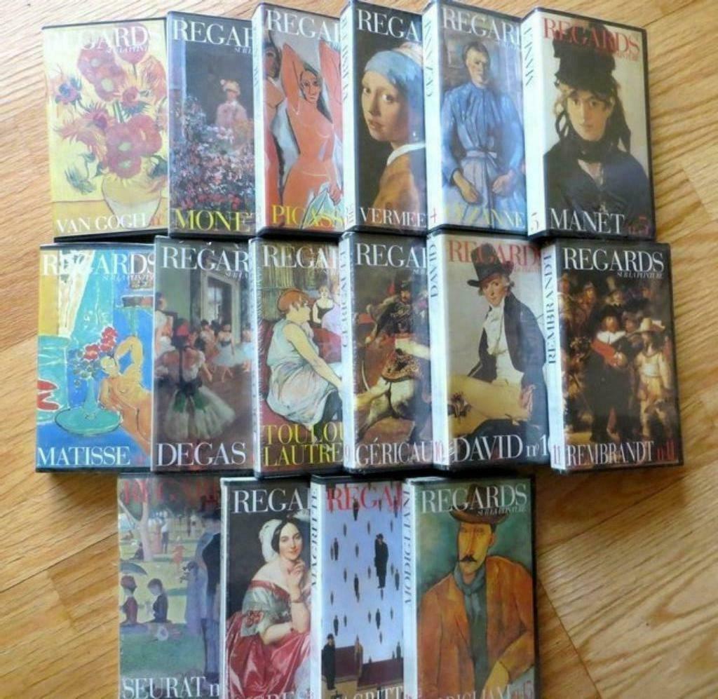 Lot / verzameling 43 x VHS banden" regards sur la peinture", Cd's en Dvd's, Alle leeftijden, Verzenden, Documentaire