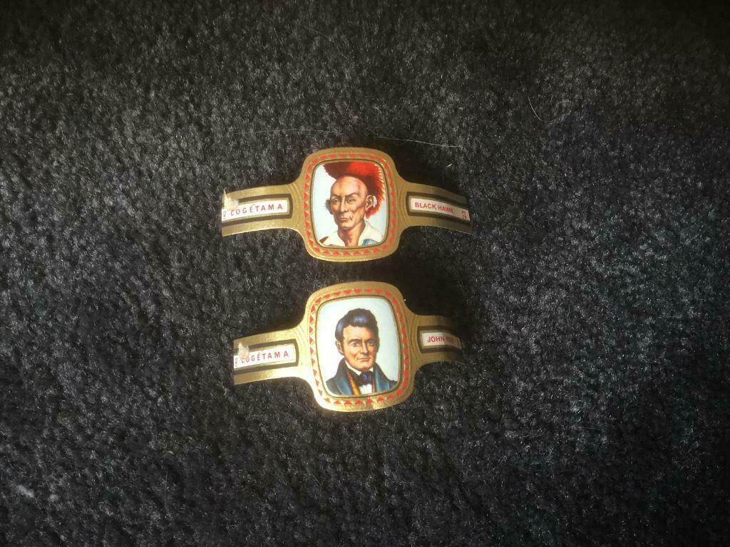 Sigaar sigarenbandjes Cogetama Cogétama Black Hawk John Ross, Collections, Enlèvement ou Envoi, Utilisé, Bagues de cigare