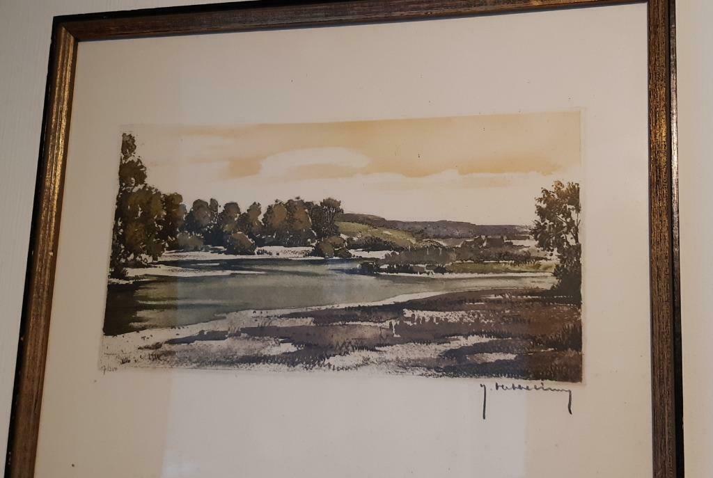 Lithographies numéroté de Roger Hebbelinck, Enlèvement