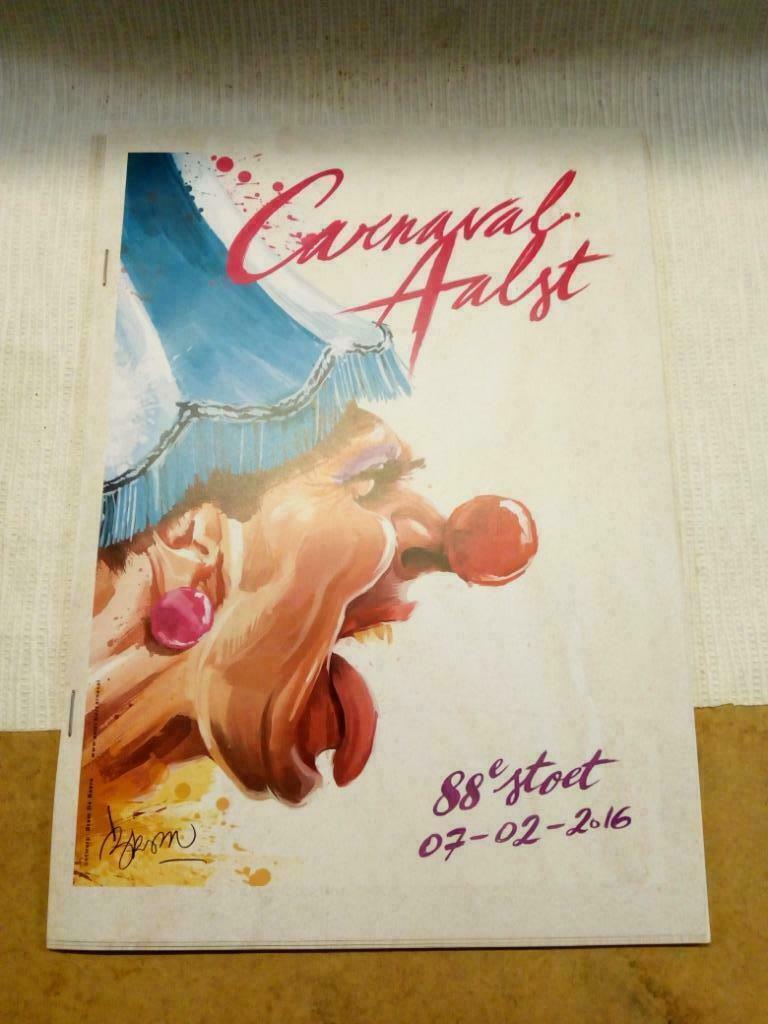 Programmaboekje Aalst Carnaval 2016 Oilsjt, Enlèvement ou Envoi, Utilisé, Ustensile